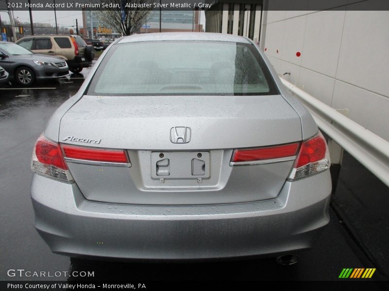 Alabaster Silver Metallic / Gray 2012 Honda Accord LX Premium Sedan