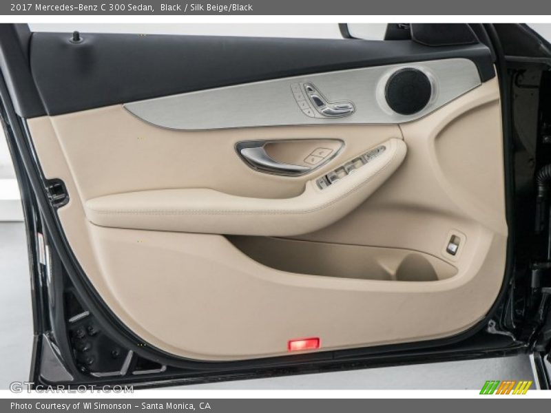 Black / Silk Beige/Black 2017 Mercedes-Benz C 300 Sedan