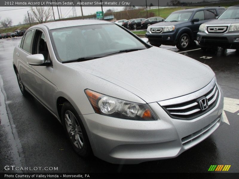 Alabaster Silver Metallic / Gray 2012 Honda Accord LX Premium Sedan