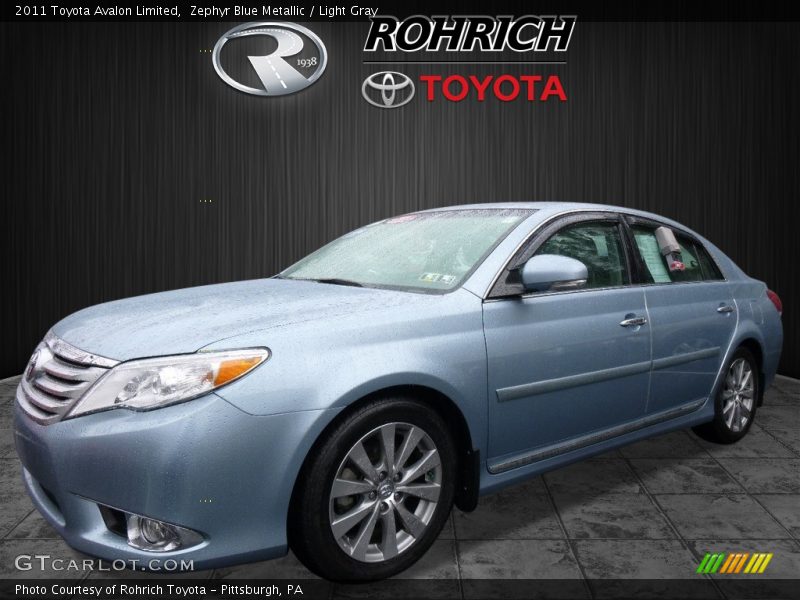 Zephyr Blue Metallic / Light Gray 2011 Toyota Avalon Limited