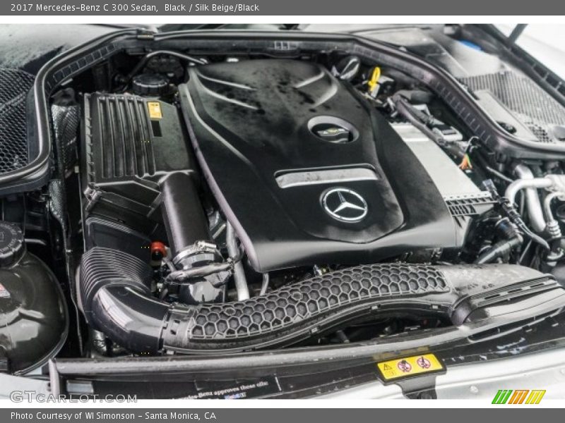 Black / Silk Beige/Black 2017 Mercedes-Benz C 300 Sedan
