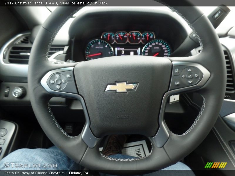 Silver Ice Metallic / Jet Black 2017 Chevrolet Tahoe LT 4WD