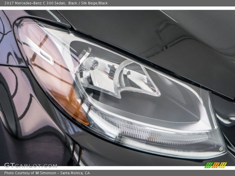 Black / Silk Beige/Black 2017 Mercedes-Benz C 300 Sedan