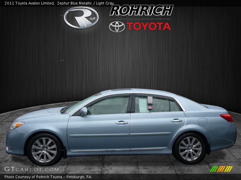 Zephyr Blue Metallic / Light Gray 2011 Toyota Avalon Limited