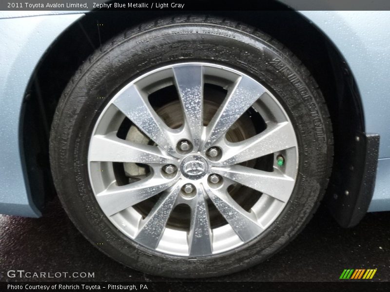 Zephyr Blue Metallic / Light Gray 2011 Toyota Avalon Limited