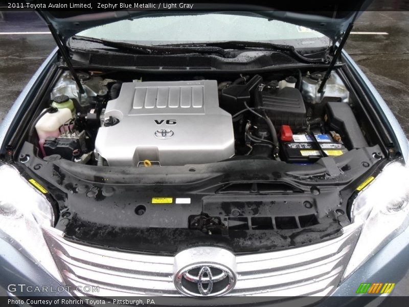 Zephyr Blue Metallic / Light Gray 2011 Toyota Avalon Limited
