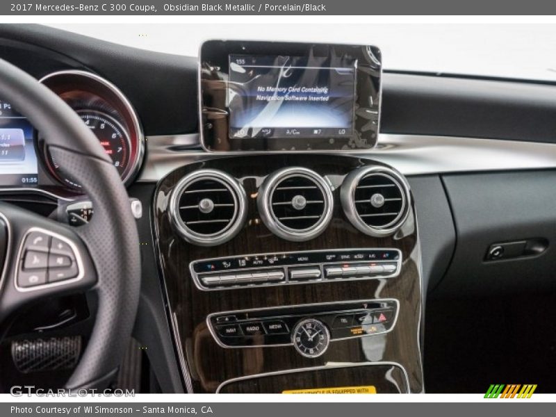 Obsidian Black Metallic / Porcelain/Black 2017 Mercedes-Benz C 300 Coupe