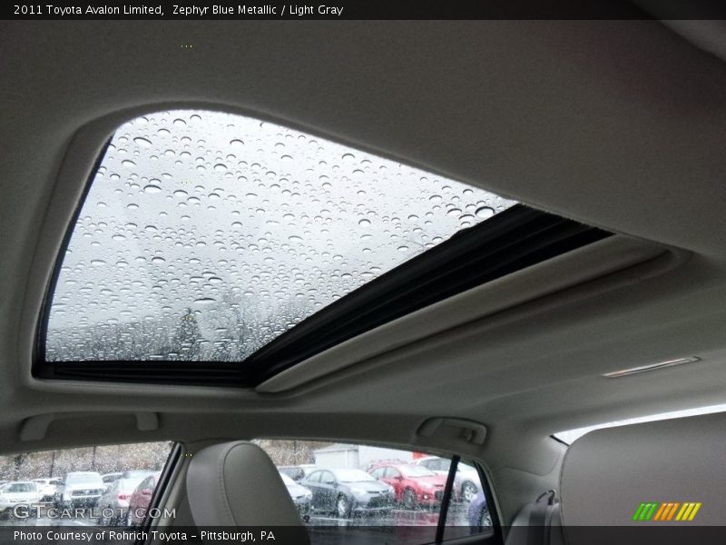 Zephyr Blue Metallic / Light Gray 2011 Toyota Avalon Limited