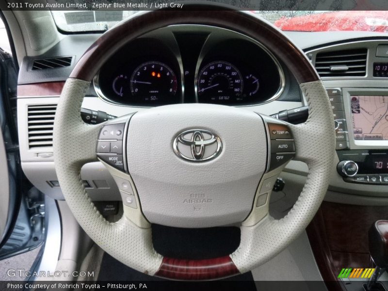 Zephyr Blue Metallic / Light Gray 2011 Toyota Avalon Limited