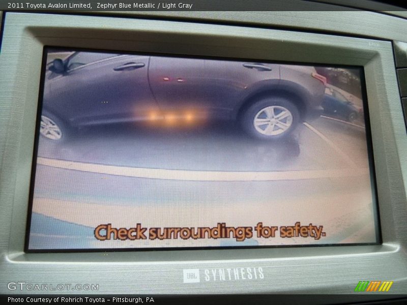 Zephyr Blue Metallic / Light Gray 2011 Toyota Avalon Limited