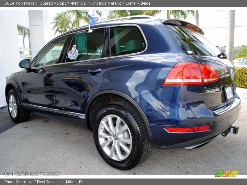 Night Blue Metallic / Cornsilk Beige 2014 Volkswagen Touareg V6 Sport 4Motion