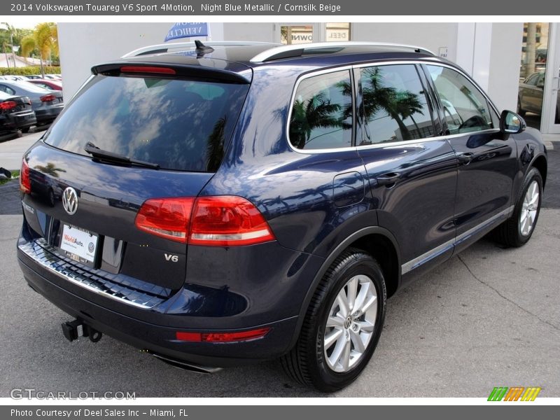 Night Blue Metallic / Cornsilk Beige 2014 Volkswagen Touareg V6 Sport 4Motion