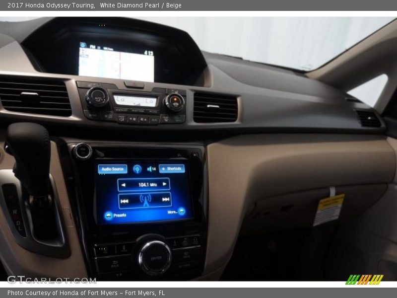 White Diamond Pearl / Beige 2017 Honda Odyssey Touring