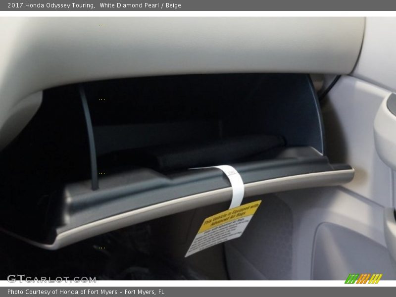 White Diamond Pearl / Beige 2017 Honda Odyssey Touring