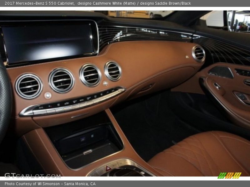 designo Cashmere White (Matte) / designo Saddle Brown/Black 2017 Mercedes-Benz S 550 Cabriolet