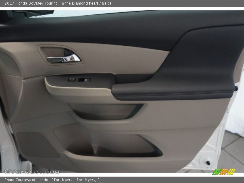 White Diamond Pearl / Beige 2017 Honda Odyssey Touring