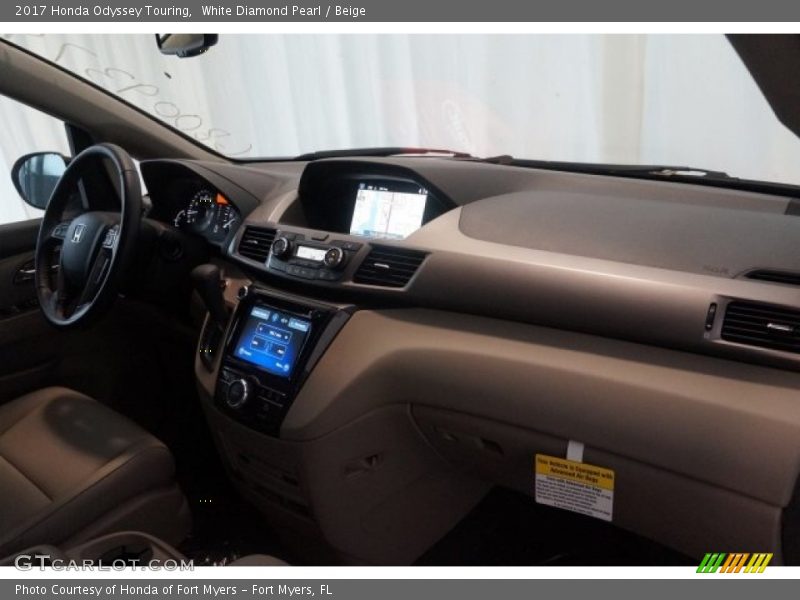 White Diamond Pearl / Beige 2017 Honda Odyssey Touring
