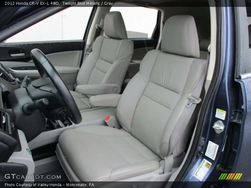 Twilight Blue Metallic / Gray 2012 Honda CR-V EX-L 4WD