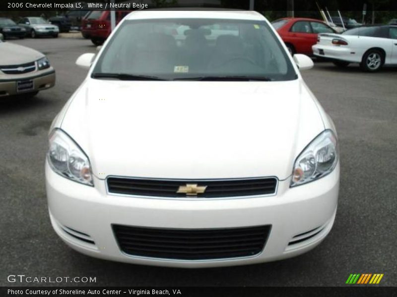 White / Neutral Beige 2006 Chevrolet Impala LS