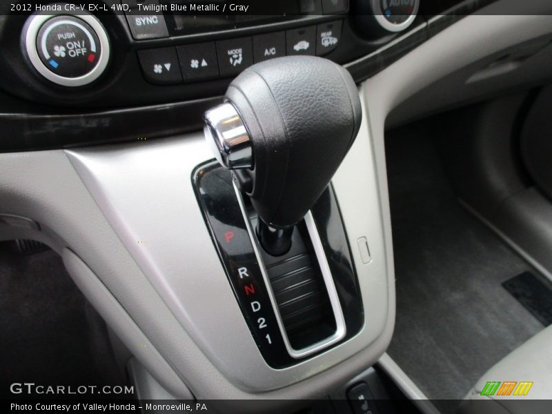 Twilight Blue Metallic / Gray 2012 Honda CR-V EX-L 4WD