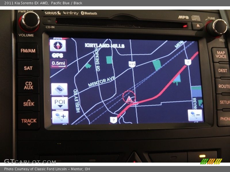 Navigation of 2011 Sorento EX AWD