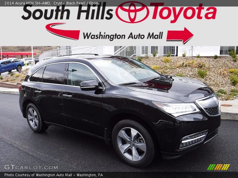 Crystal Black Pearl / Ebony 2014 Acura MDX SH-AWD