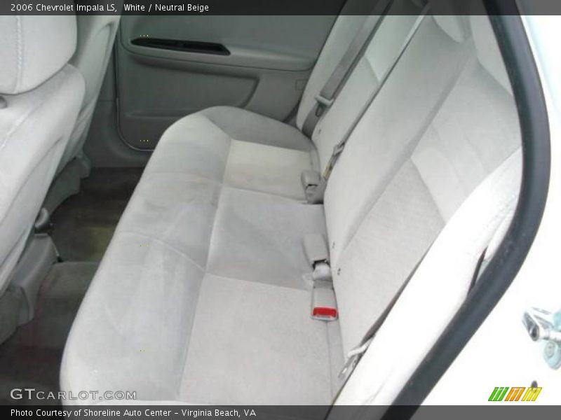 White / Neutral Beige 2006 Chevrolet Impala LS