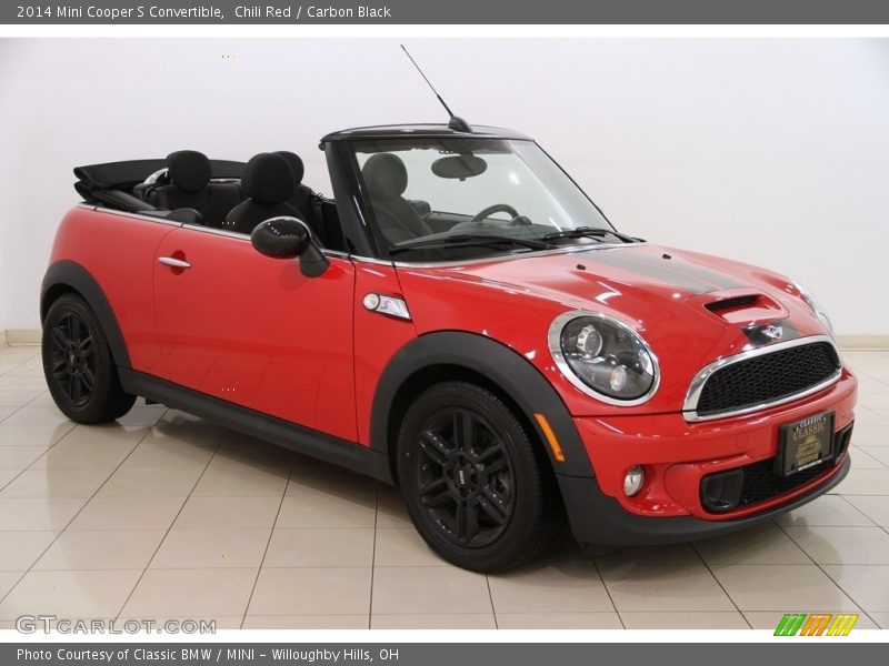 Chili Red / Carbon Black 2014 Mini Cooper S Convertible