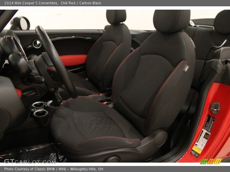 Chili Red / Carbon Black 2014 Mini Cooper S Convertible