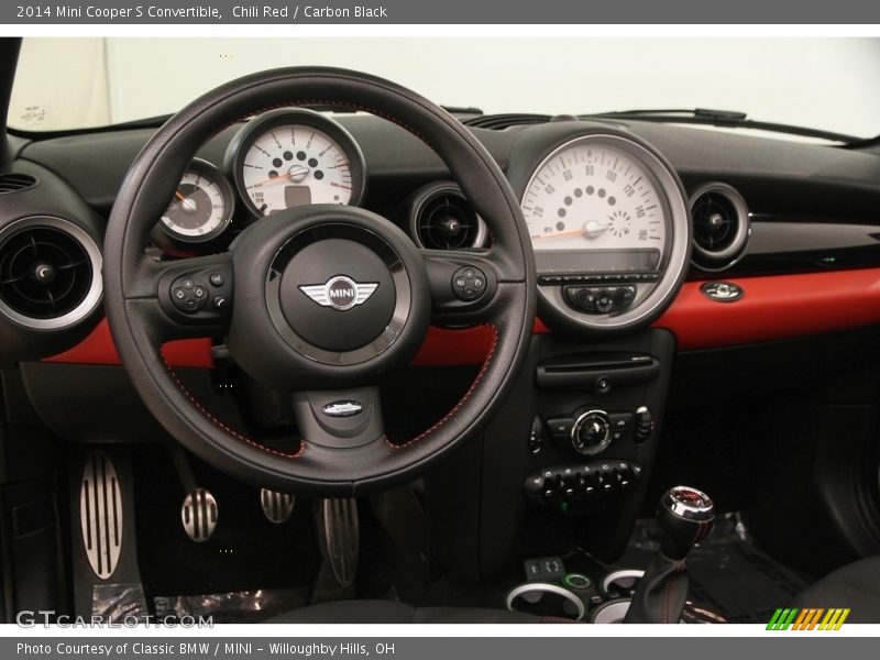Chili Red / Carbon Black 2014 Mini Cooper S Convertible