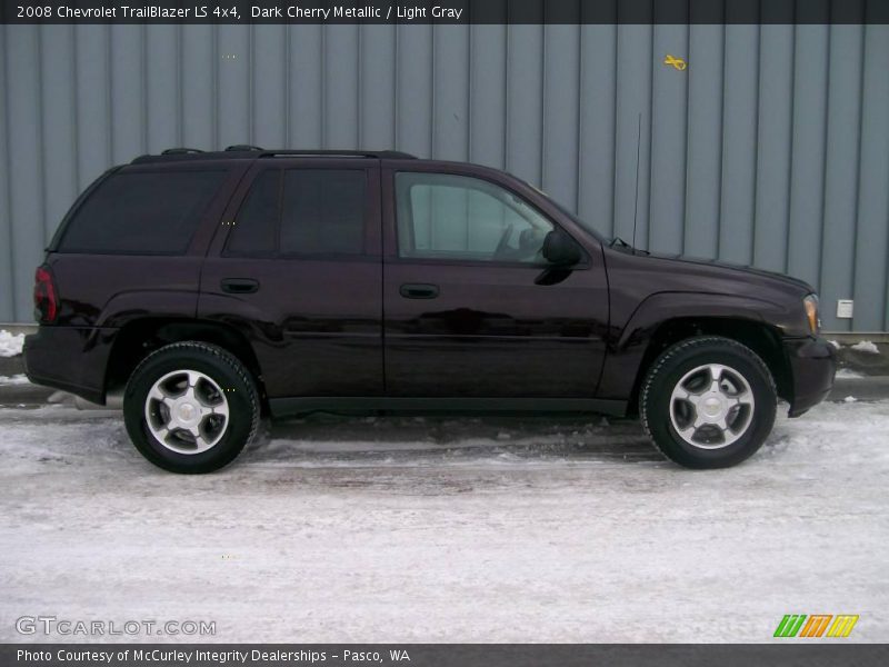 Dark Cherry Metallic / Light Gray 2008 Chevrolet TrailBlazer LS 4x4