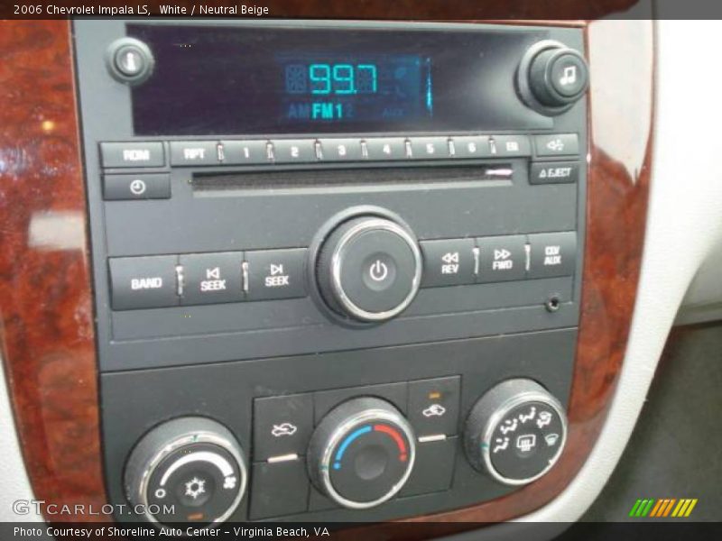 White / Neutral Beige 2006 Chevrolet Impala LS