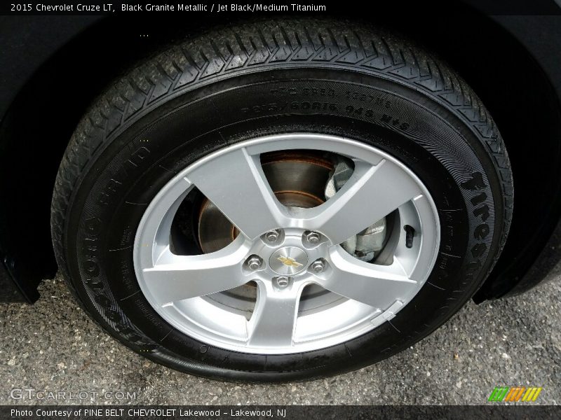 Black Granite Metallic / Jet Black/Medium Titanium 2015 Chevrolet Cruze LT
