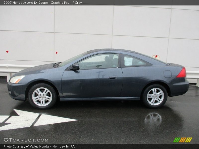 Graphite Pearl / Gray 2007 Honda Accord LX Coupe