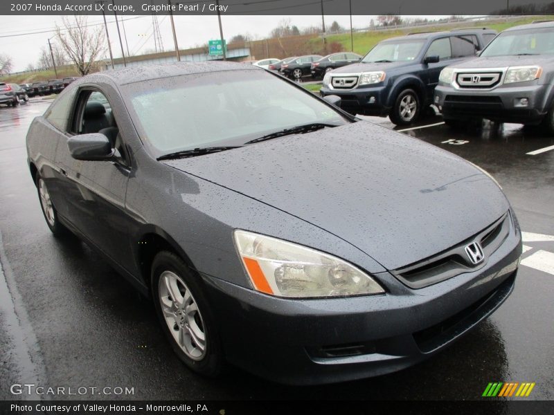 Graphite Pearl / Gray 2007 Honda Accord LX Coupe