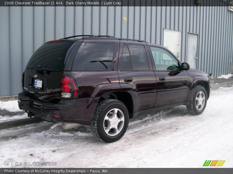 Dark Cherry Metallic / Light Gray 2008 Chevrolet TrailBlazer LS 4x4