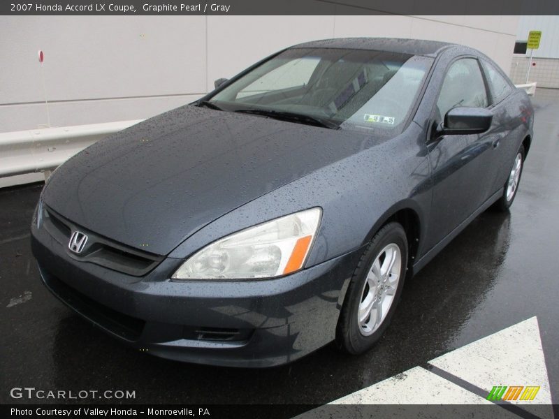 Graphite Pearl / Gray 2007 Honda Accord LX Coupe
