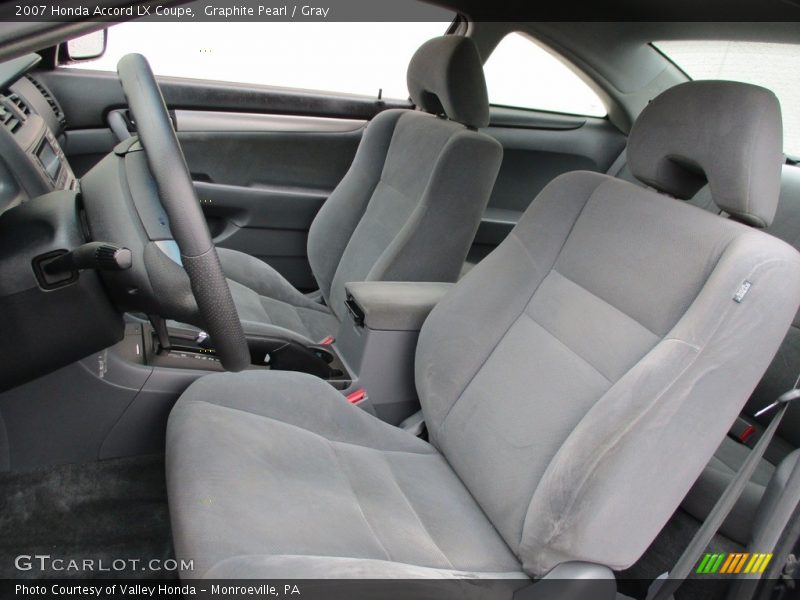 Graphite Pearl / Gray 2007 Honda Accord LX Coupe
