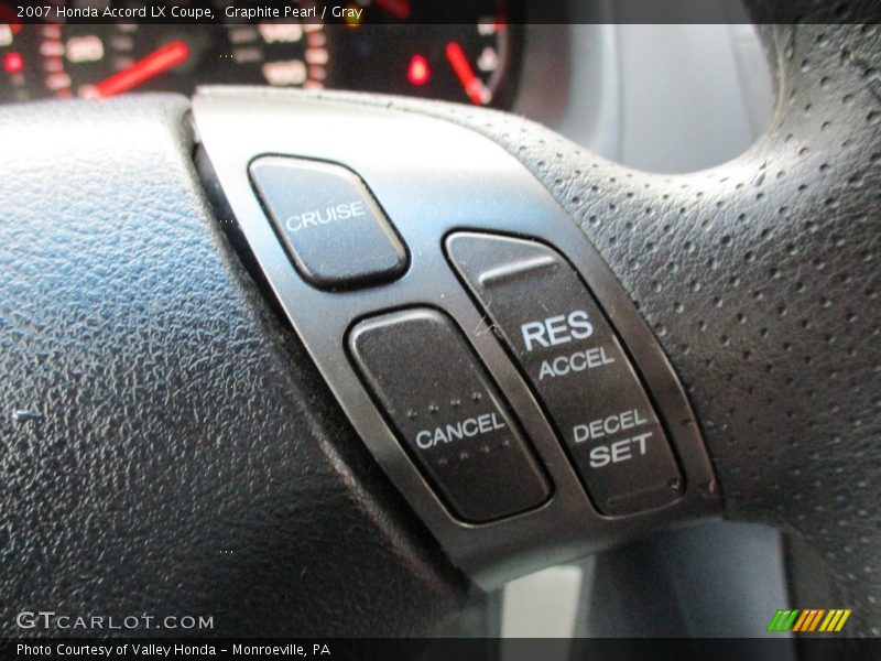 Graphite Pearl / Gray 2007 Honda Accord LX Coupe
