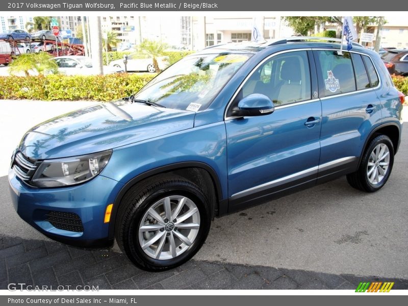 Pacific Blue Metallic / Beige/Black 2017 Volkswagen Tiguan Wolfsburg