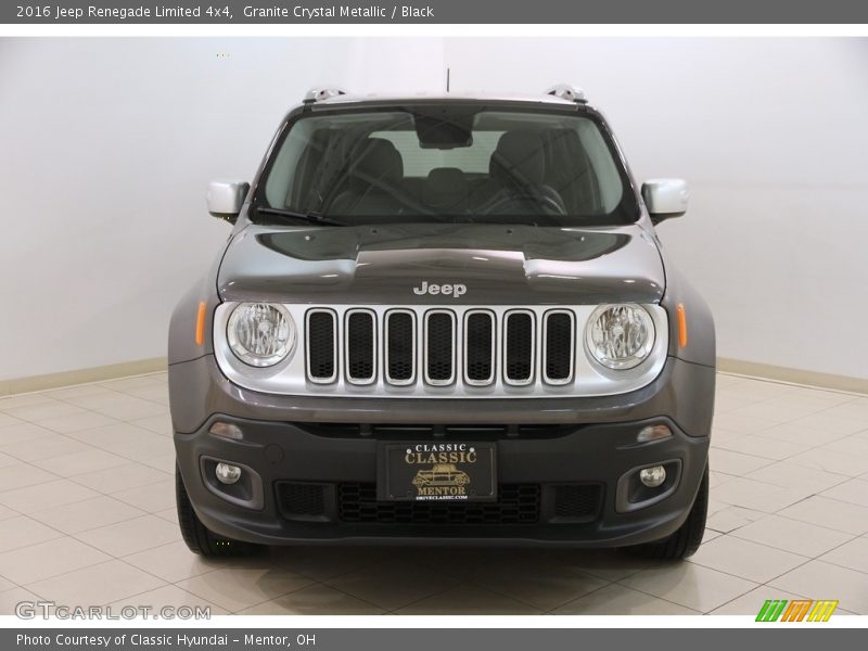 Granite Crystal Metallic / Black 2016 Jeep Renegade Limited 4x4