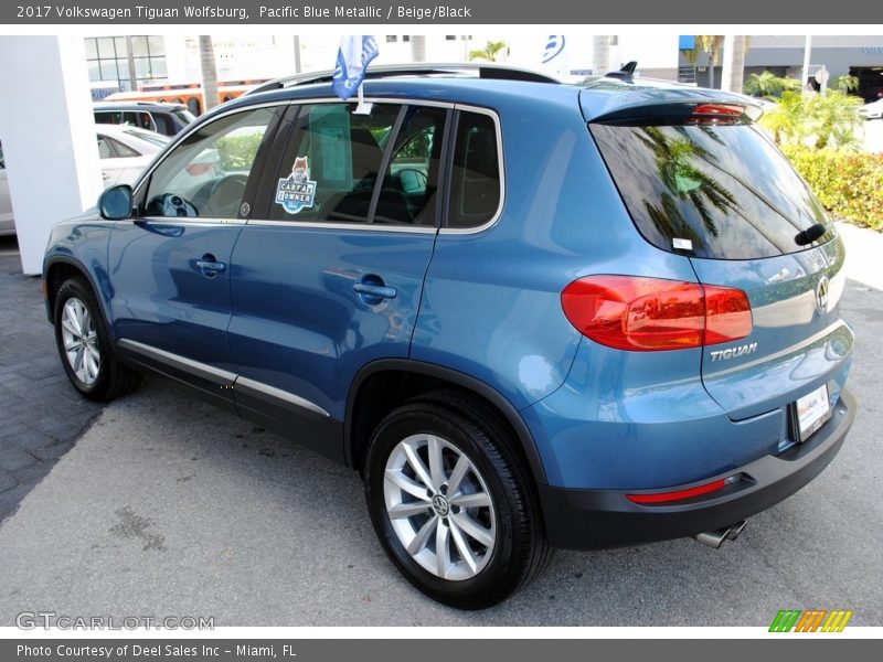 Pacific Blue Metallic / Beige/Black 2017 Volkswagen Tiguan Wolfsburg