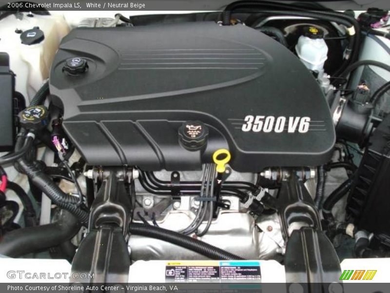 White / Neutral Beige 2006 Chevrolet Impala LS