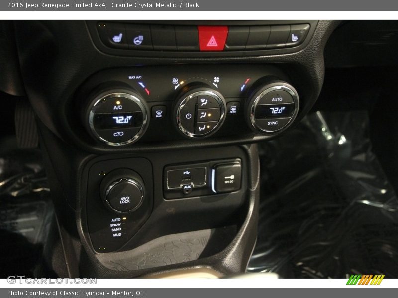 Granite Crystal Metallic / Black 2016 Jeep Renegade Limited 4x4