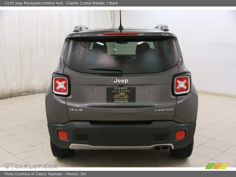 Granite Crystal Metallic / Black 2016 Jeep Renegade Limited 4x4