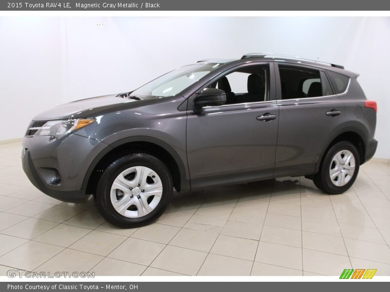 Magnetic Gray Metallic / Black 2015 Toyota RAV4 LE