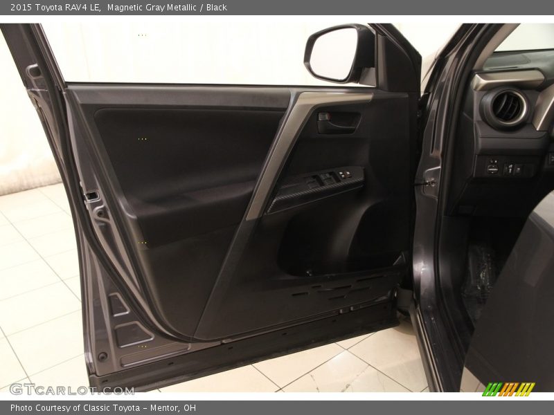 Magnetic Gray Metallic / Black 2015 Toyota RAV4 LE