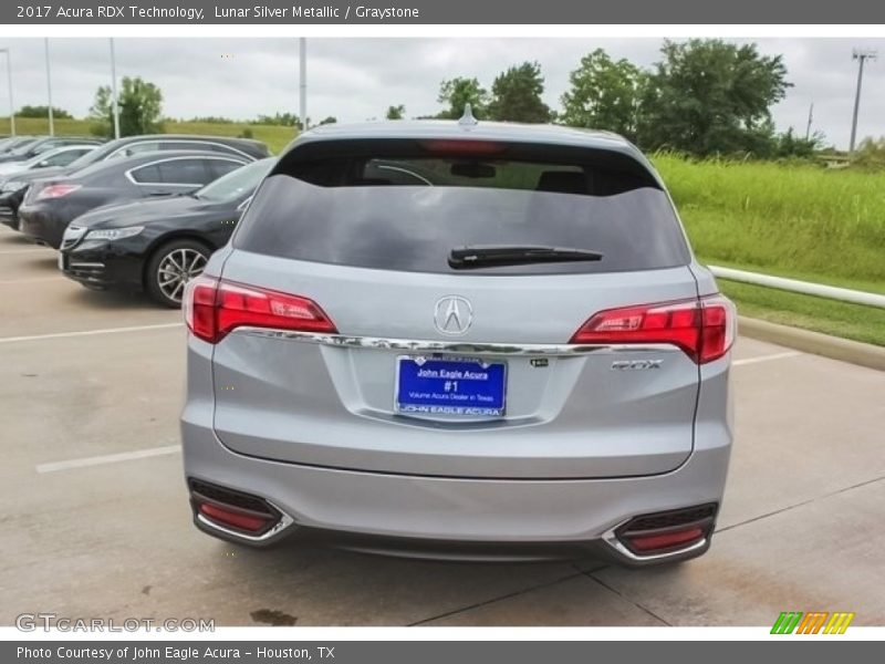 Lunar Silver Metallic / Graystone 2017 Acura RDX Technology