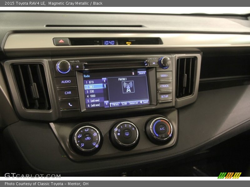 Magnetic Gray Metallic / Black 2015 Toyota RAV4 LE