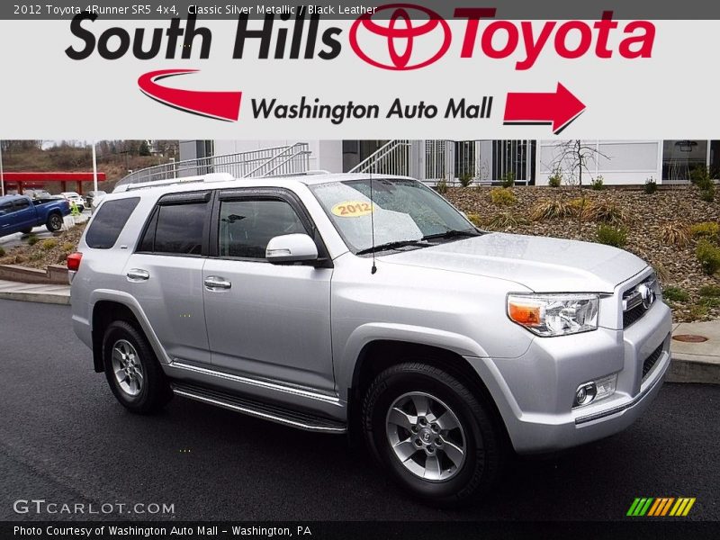 Classic Silver Metallic / Black Leather 2012 Toyota 4Runner SR5 4x4
